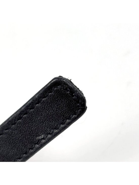 Chanel CC Logo Belt 97 Leather Black main image 5
